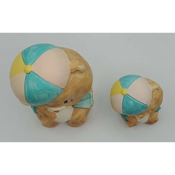 Vintage ENESCO Blue Baby Bears Baseball Caps Bank - Picture 6 of 7